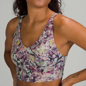 In Alignment LongLine Bra in Terazzo Glaze Multi Size 4